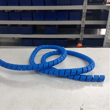 Спираль защитная пластиковая 20-27 синий