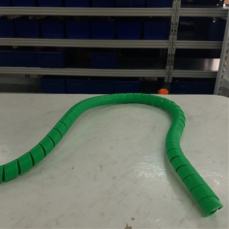 Спираль защитная пластиковая 20-27 зеленый