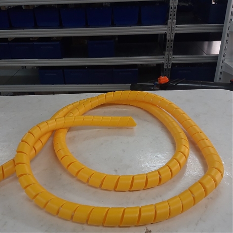 Спираль защитная пластиковая 20-27 желтый