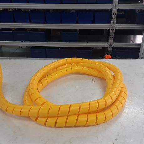 Спираль защитная пластиковая 44-65 желтый